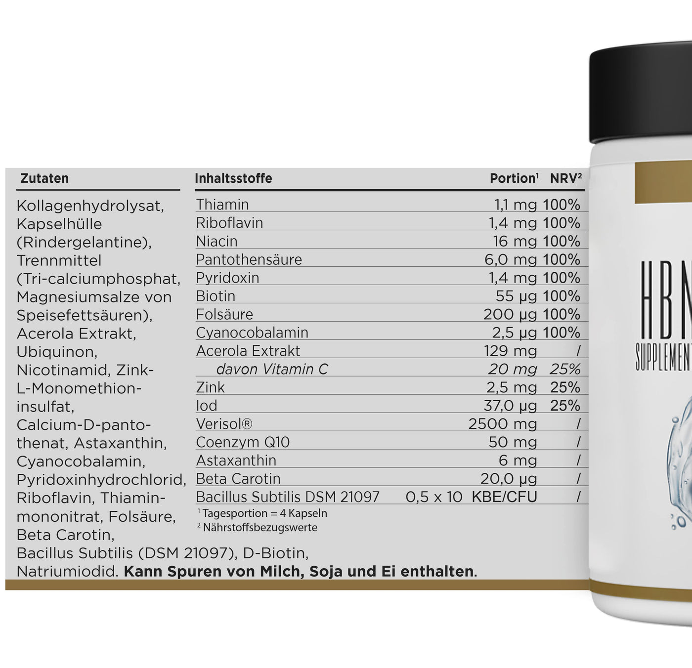 HBN - Skin Care - 120 Kapseln