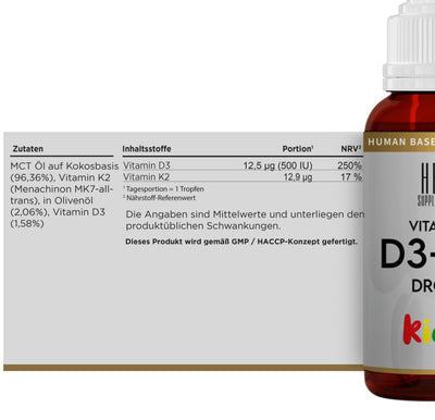 HBN - Vitamin D/K Kids - 10 ml